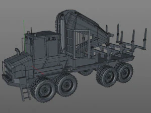 komatsu forwarder 3D Model