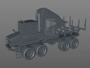 komatsu forwarder 3D Model