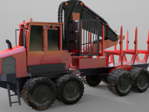 komatsu forwarder Model 3D