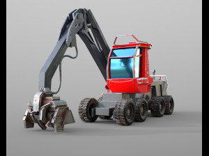 komatsu harvester Model 3D