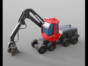 komatsu harvester Modelo 3D