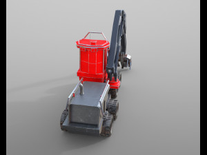 komatsu harvester Modelo 3D