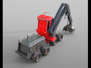 komatsu harvester 3D Model