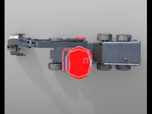 komatsu harvester 3D Model