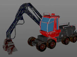 komatsu harvester 3D Model