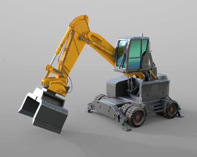 material handler Model 3D .c4d .max .obj .3ds .fbx .stl .blend 