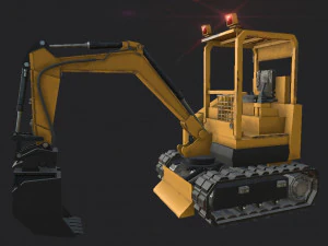 mini excavator 3D Model