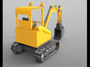 mini excavator 3D Model