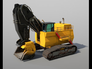mining hydraulic shovel Modèle 3D