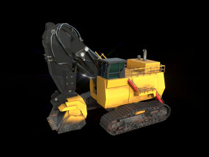 mining hydraulic shovel Model 3D