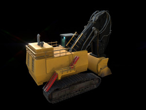 mining hydraulic shovel Model 3D