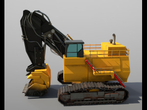 mining hydraulic shovel Model 3D