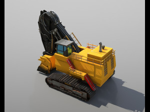 mining hydraulic shovel Model 3D
