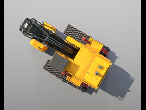 mining hydraulic shovel Model 3D