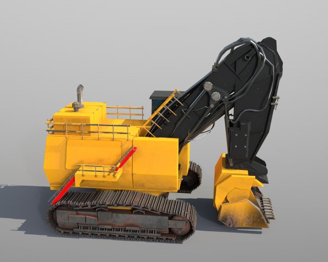mining hydraulic shovel 3D Model in Heavy Equipment 3DExport