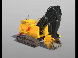 mining hydraulic shovel 3D Model