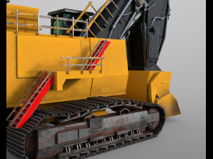 mining hydraulic shovel Model 3D