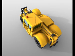 tele handler vehicle 3D Model
