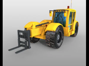 tele handler vehicle 3D Model