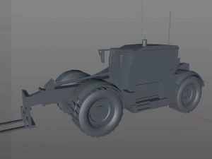 tele handler vehicle 3D Model