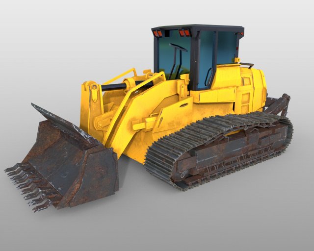 track loader 3D Model .c4d .max .obj .3ds .fbx .stl .blend 