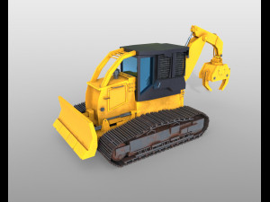 track skidder 3D Model