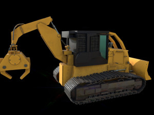 track skidder 3Dモデル