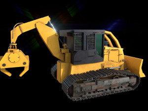 track skidder 3Dモデル