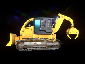 track skidder 3D Model