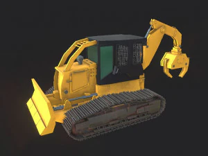 track skidder 3D Model