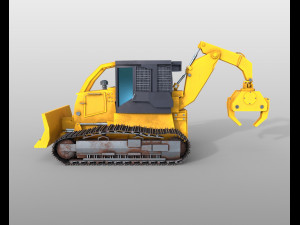 track skidder 3Dモデル