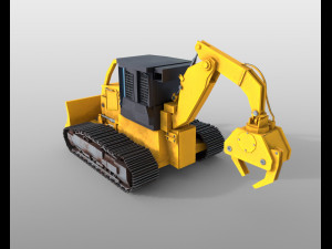 track skidder 3Dモデル