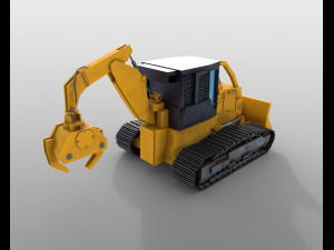 track skidder 3Dモデル