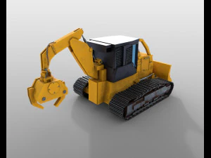 track skidder 3D Model