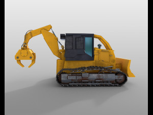 track skidder 3Dモデル
