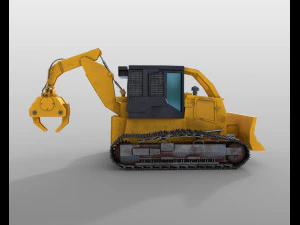 track skidder 3D Model