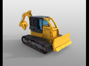 track skidder 3Dモデル