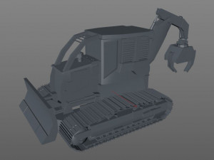 track skidder 3Dモデル