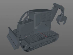track skidder 3D Model