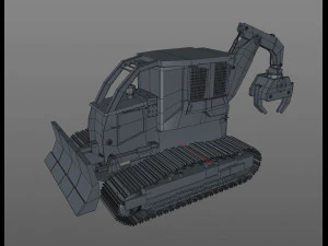 track skidder 3D Model