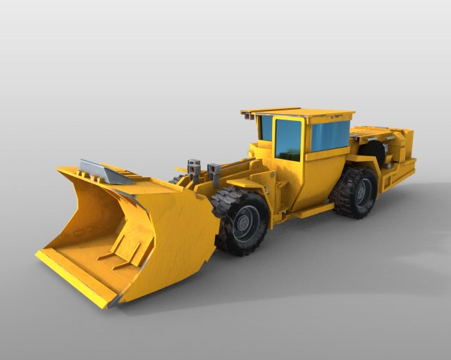 underground mining haul 3D Model .c4d .max .obj .3ds .fbx .stl .blend 