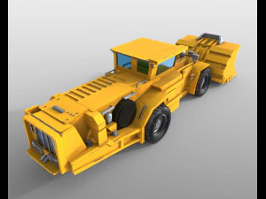 underground mining haul 3D Model