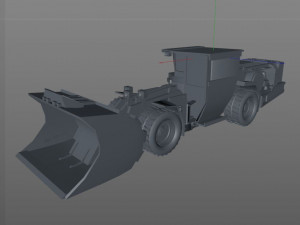 underground mining haul 3D Model