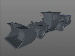 underground mining haul 3D Model