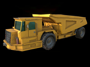 underground mining truck Modelo 3D