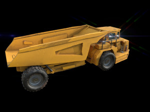 underground mining truck Modelo 3D