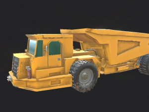 underground mining truck Modelo 3D