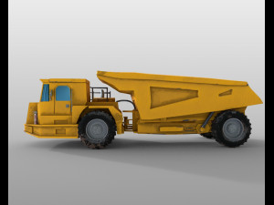 underground mining truck Modelo 3D