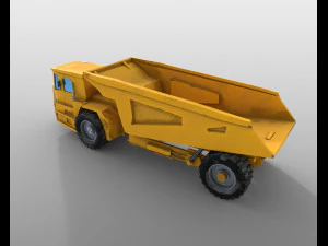underground mining truck 3D Model