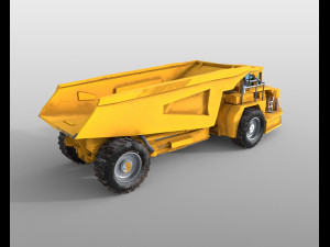 underground mining truck Modelo 3D